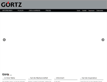 Tablet Screenshot of goertz-corporate.de